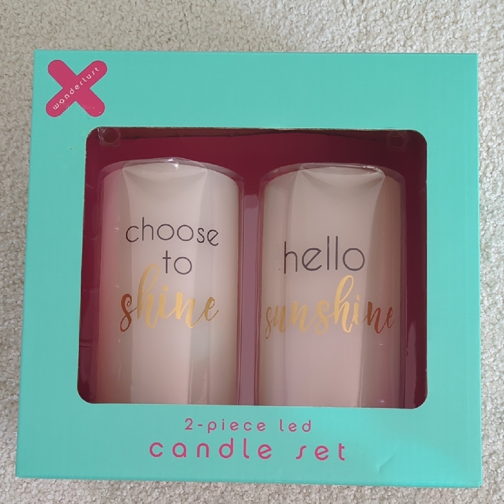 2-Piece LED Candle Set